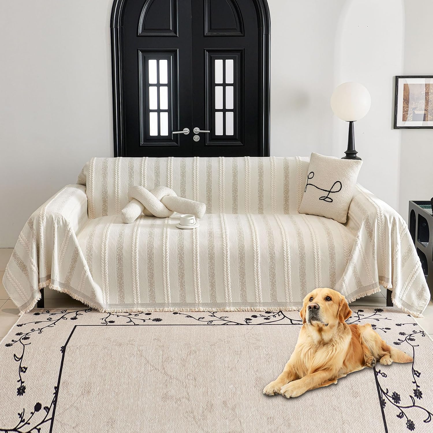 Detalle de HAOMAIJIA TM-Cream 91x134 Sofa Cover ๐