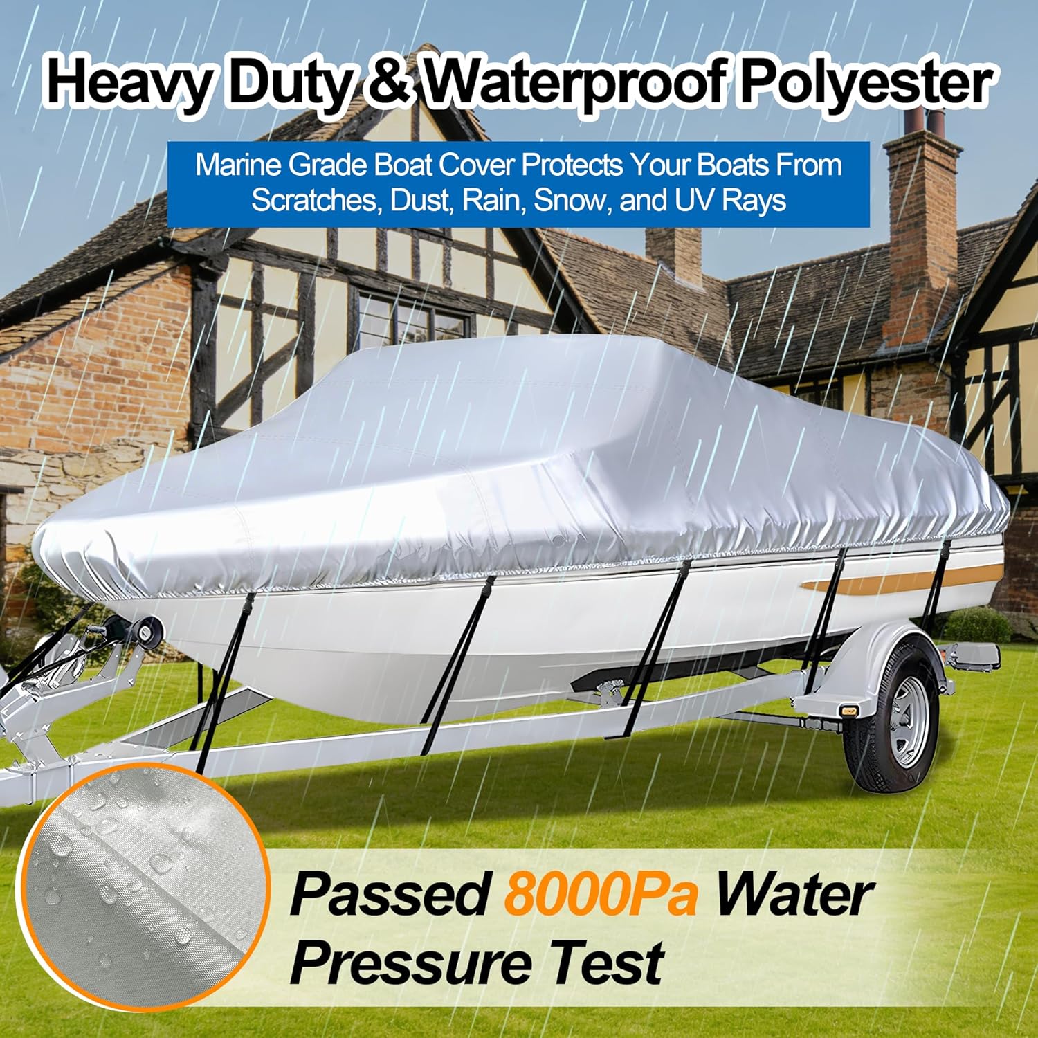Thumbnail 3 de i COVER Trailerable Boat Cover 16-18.5 ft