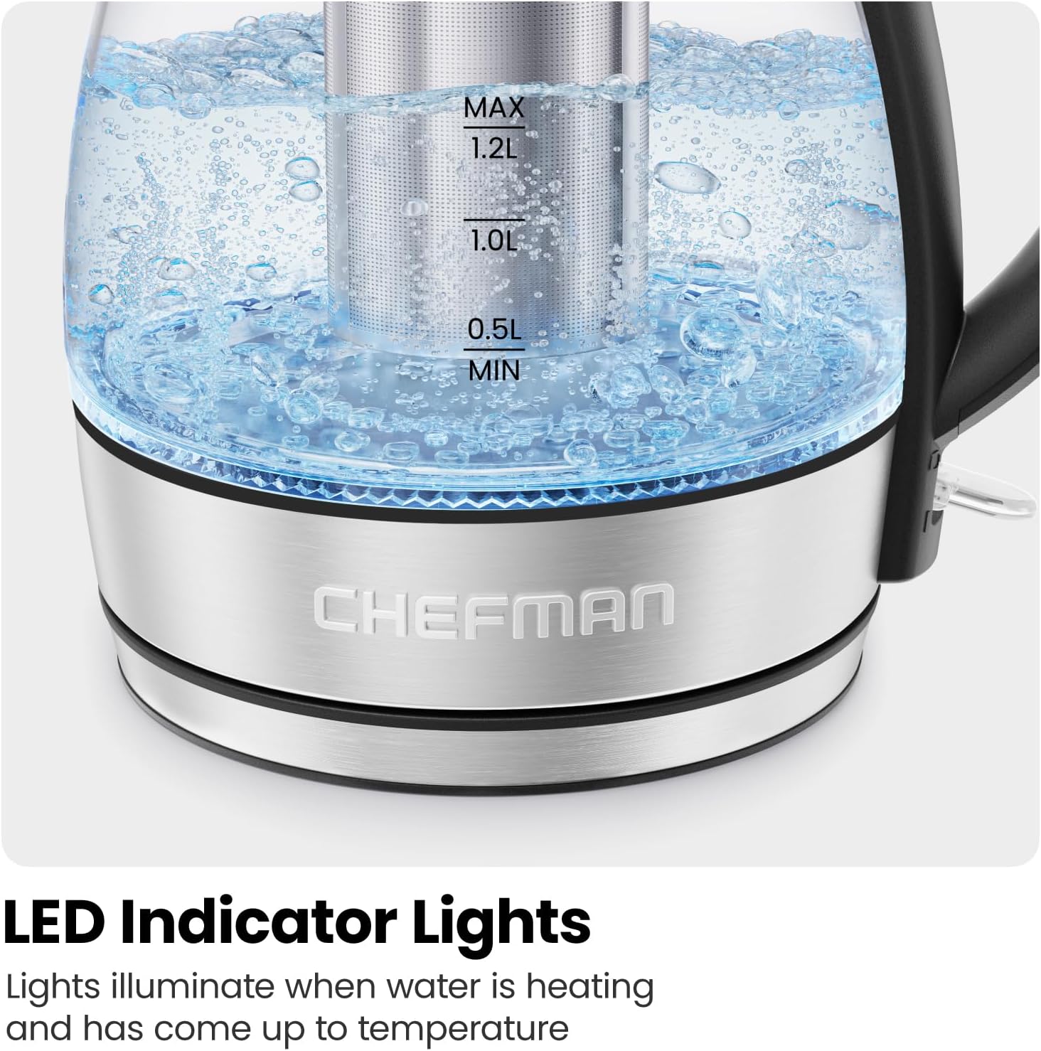 Thumbnail 6 de CHEFMAN Electric Kettle 1.2L 1500W with Infuser
