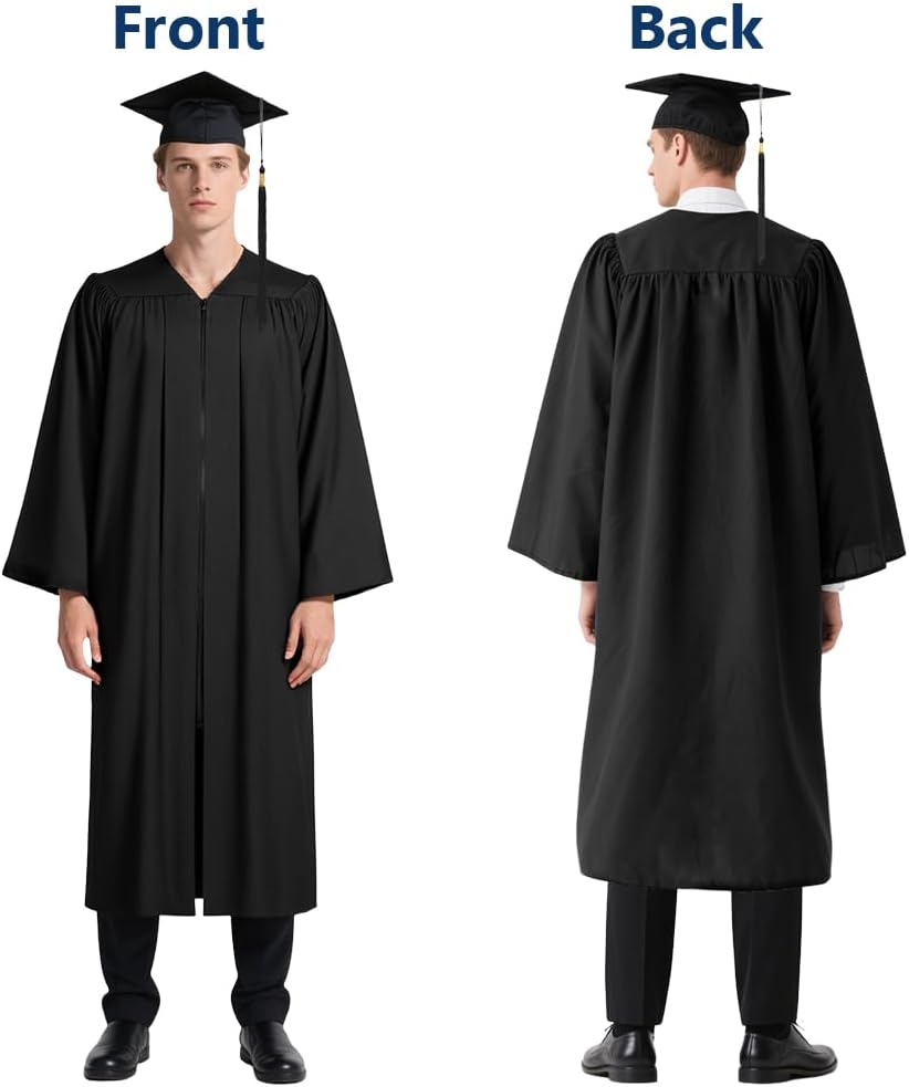 Thumbnail 3 de AUYAO examensset för vuxna med examensrock och justerbar mössa
