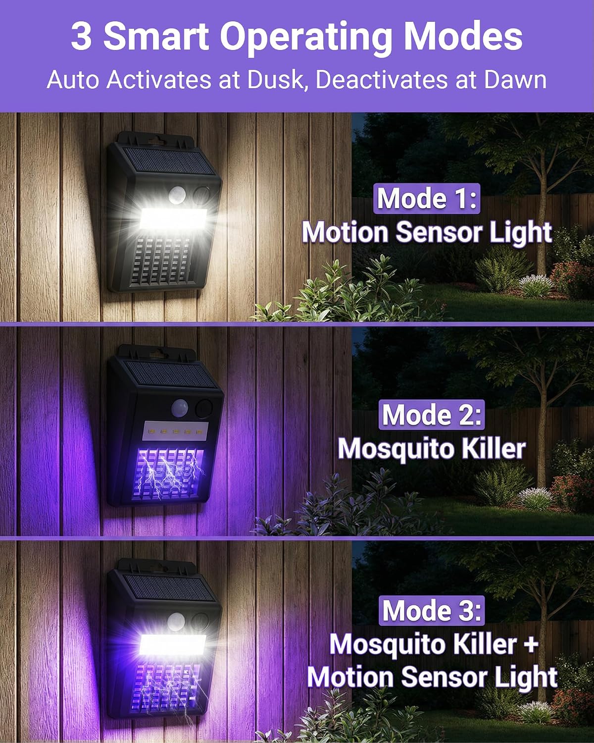 Detalle de Peepst Solar Bug Zapper with 3 Modes