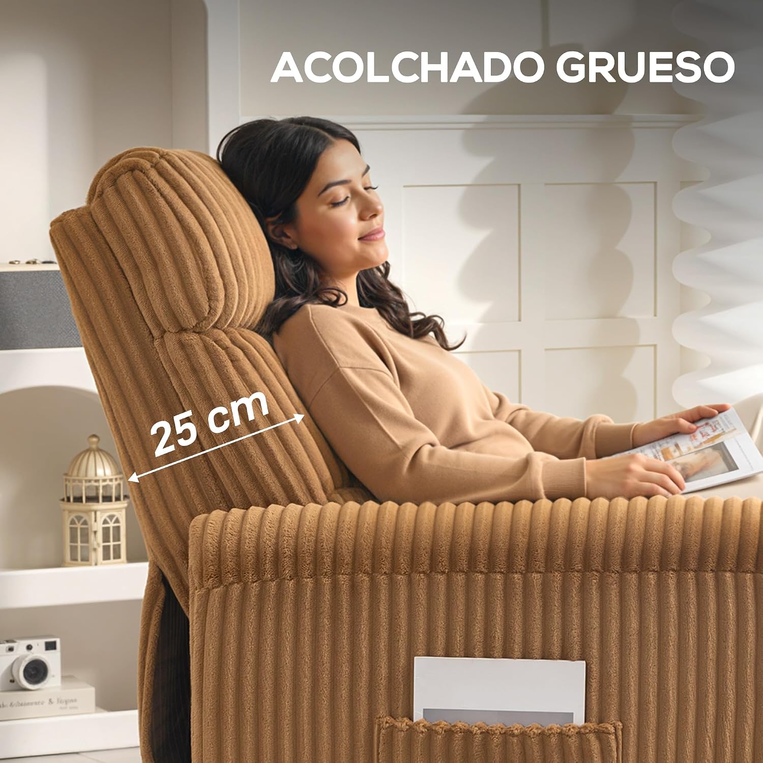 Thumbnail 5 de HOMCOM Sillón Relax Reclinable 73x86x100 cm