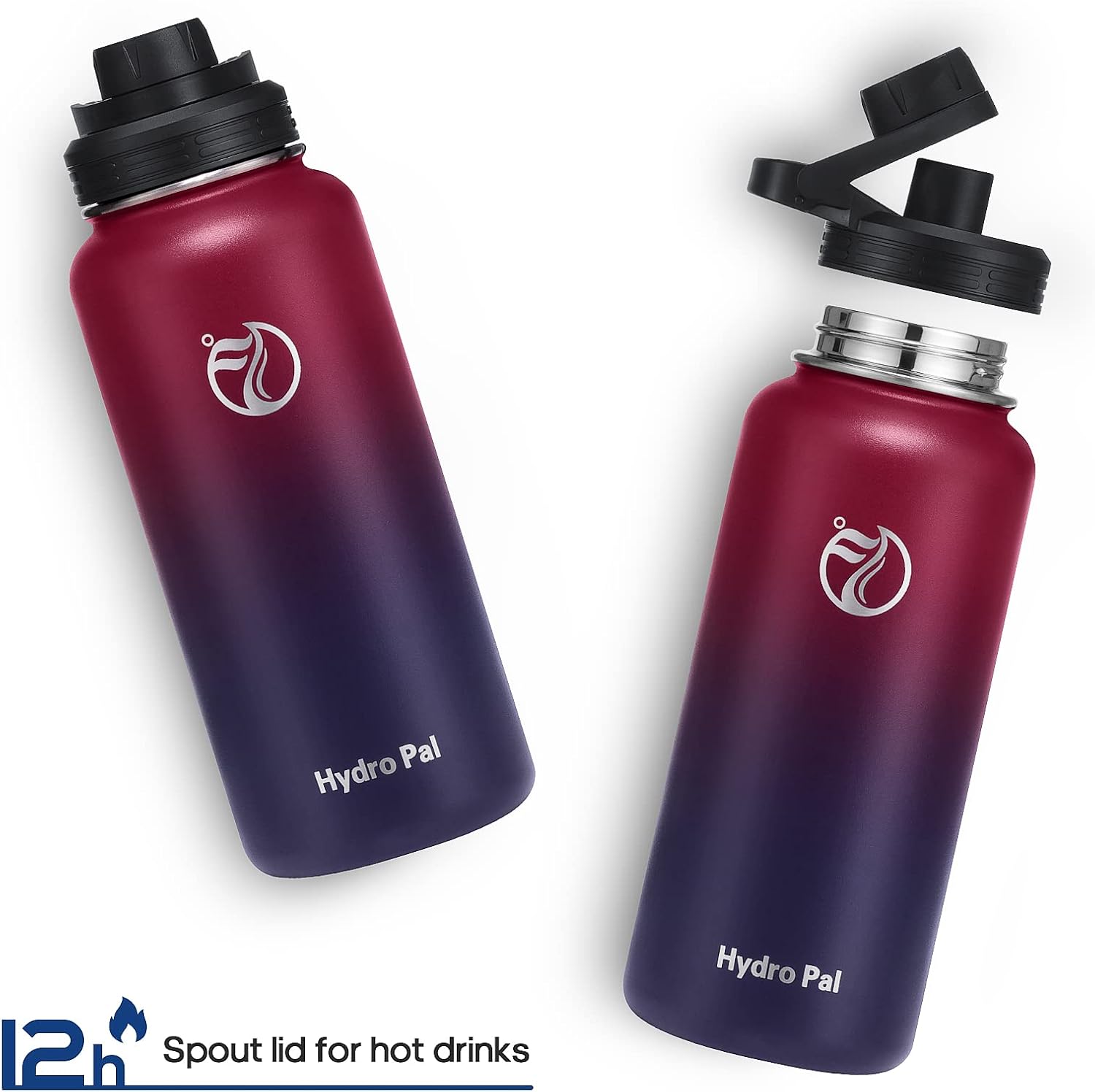 Detalle de HydroPal insulated water bottle 1.9L