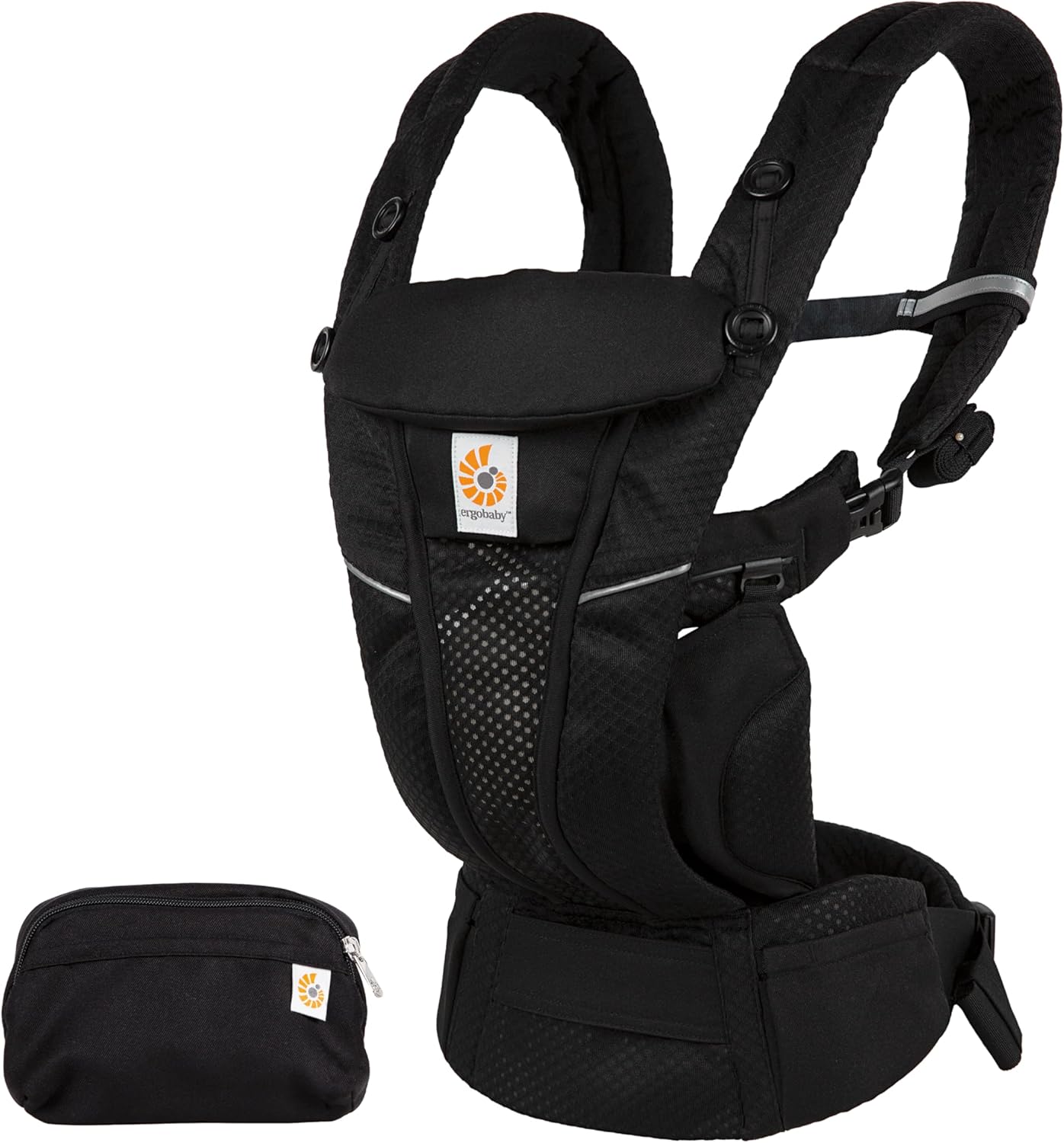 Detalle de Ergobaby Omni Breeze Baby Carrier: Breathable, Ergonomic Comfort from Newborn to Toddler