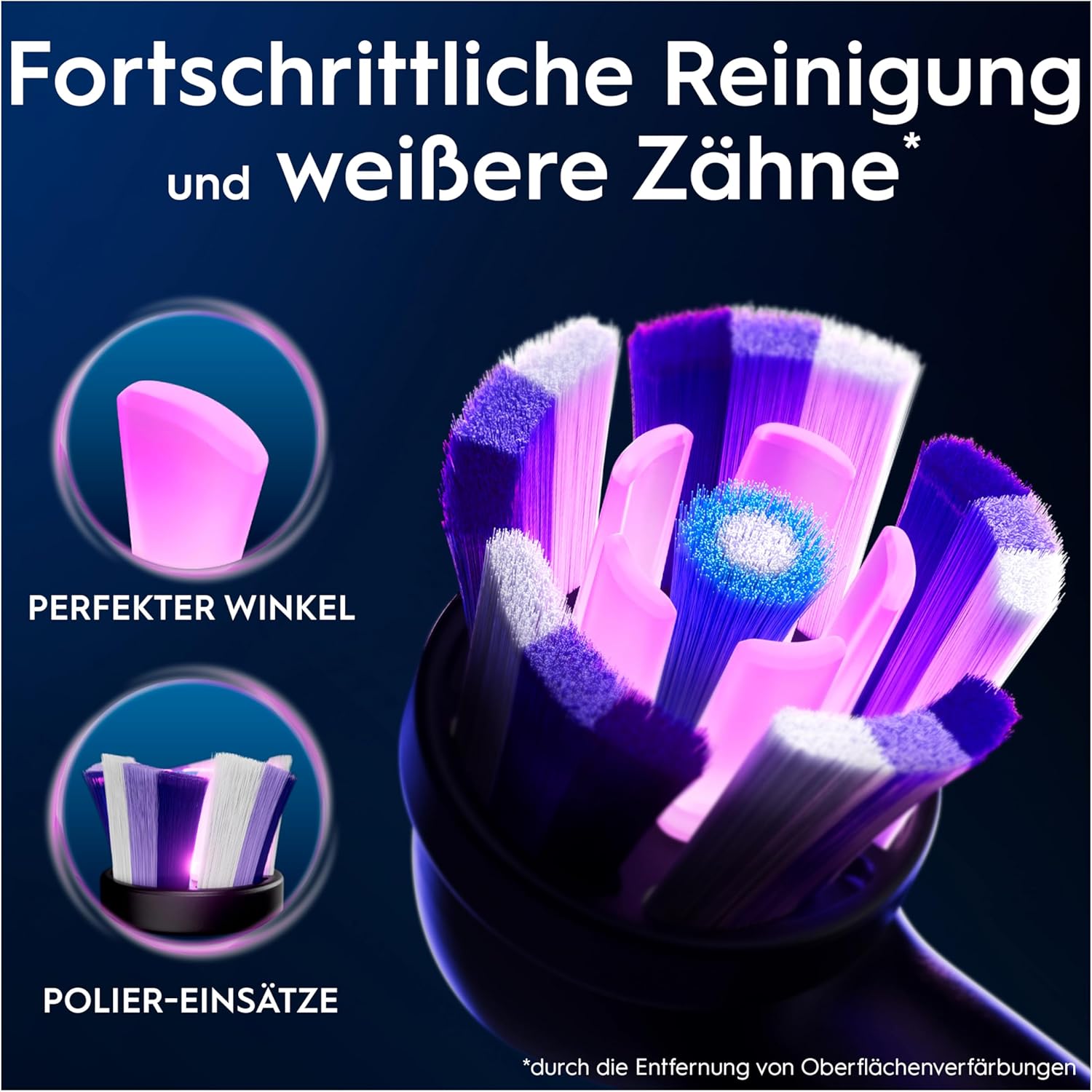 Detalle 2 de Oral-B iO Aufsteckbürsten 8er Pack schwarz