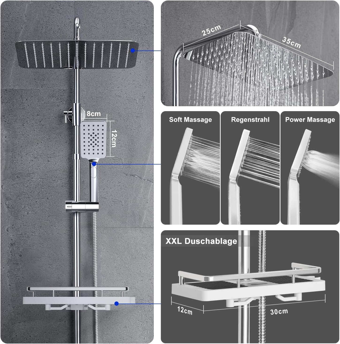 Thumbnail 2 de JOHO Colonna Doccia Inox 35x25cm