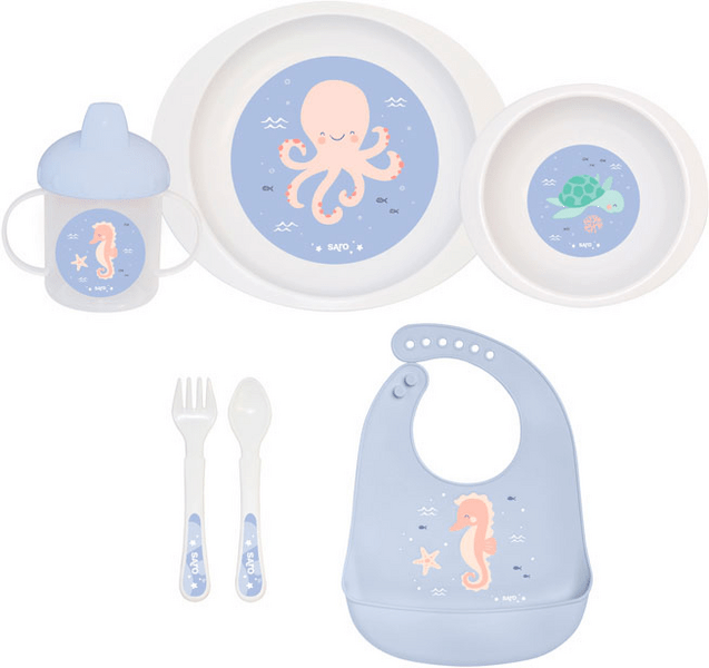 Saro Vajilla Microondas Ocean Life 6 piezas