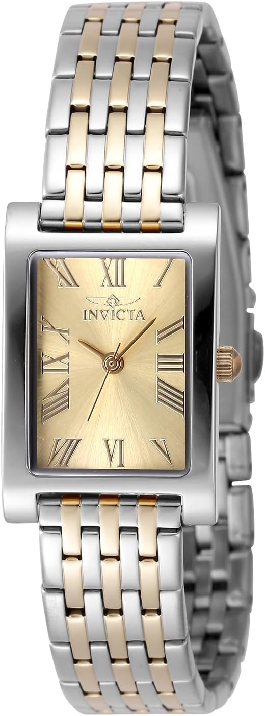 Detalle de Invicta Angel Montre Femme 19 mm – Mouvement quartz, acier inoxydable, cadran doré