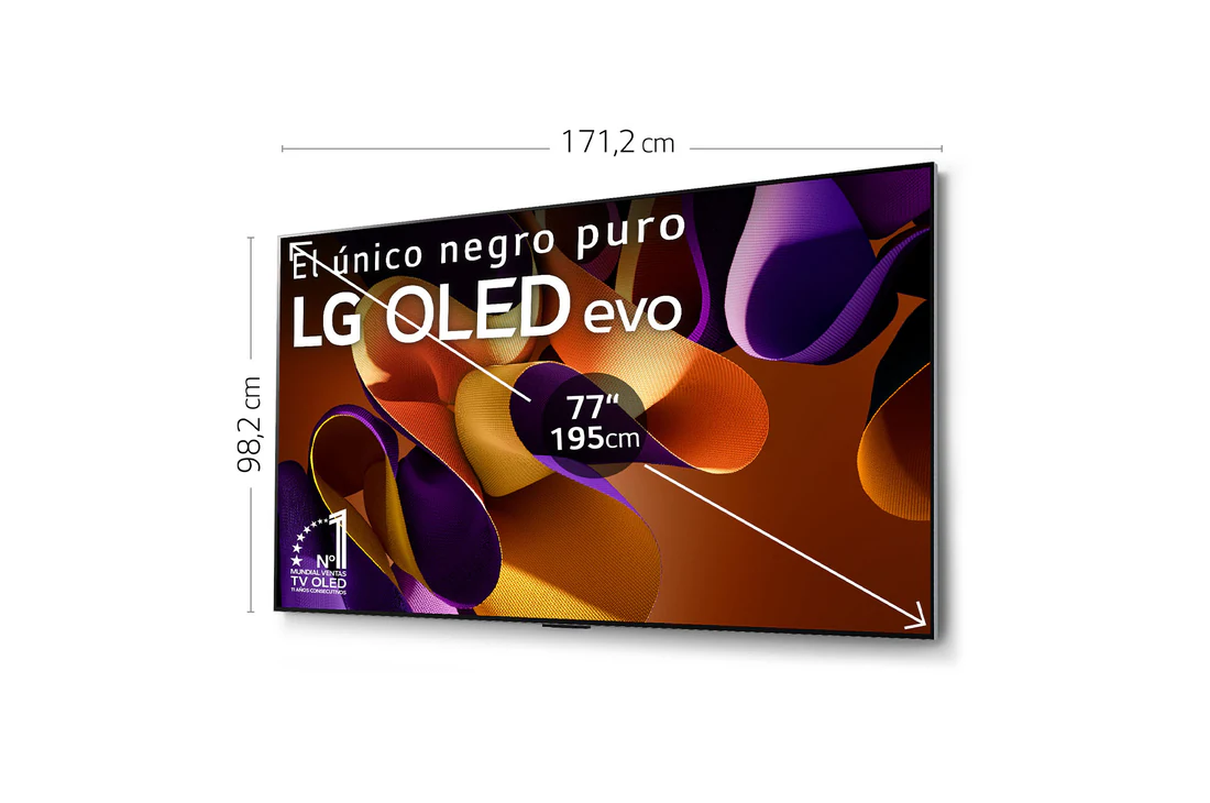 Detalle de LG OLED evo AI G4 77" (OLED77G45LW) — 4K 2024