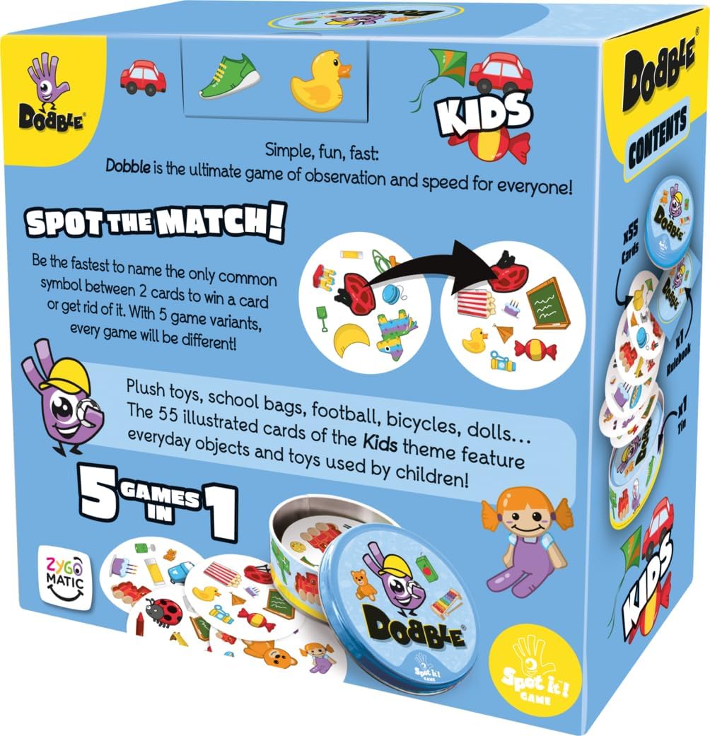 Detalle de Dobble Kids card game 15 minutes