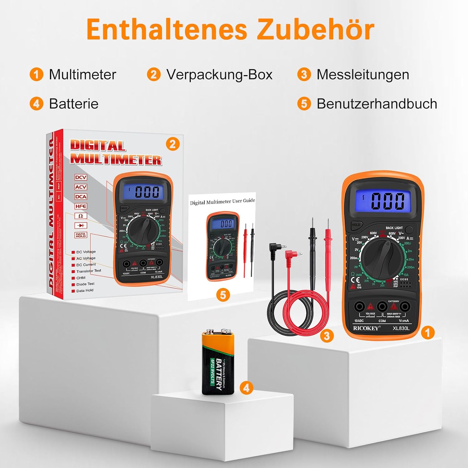 Thumbnail 6 de Digitalmultimeter 2,7" LCD 🛠