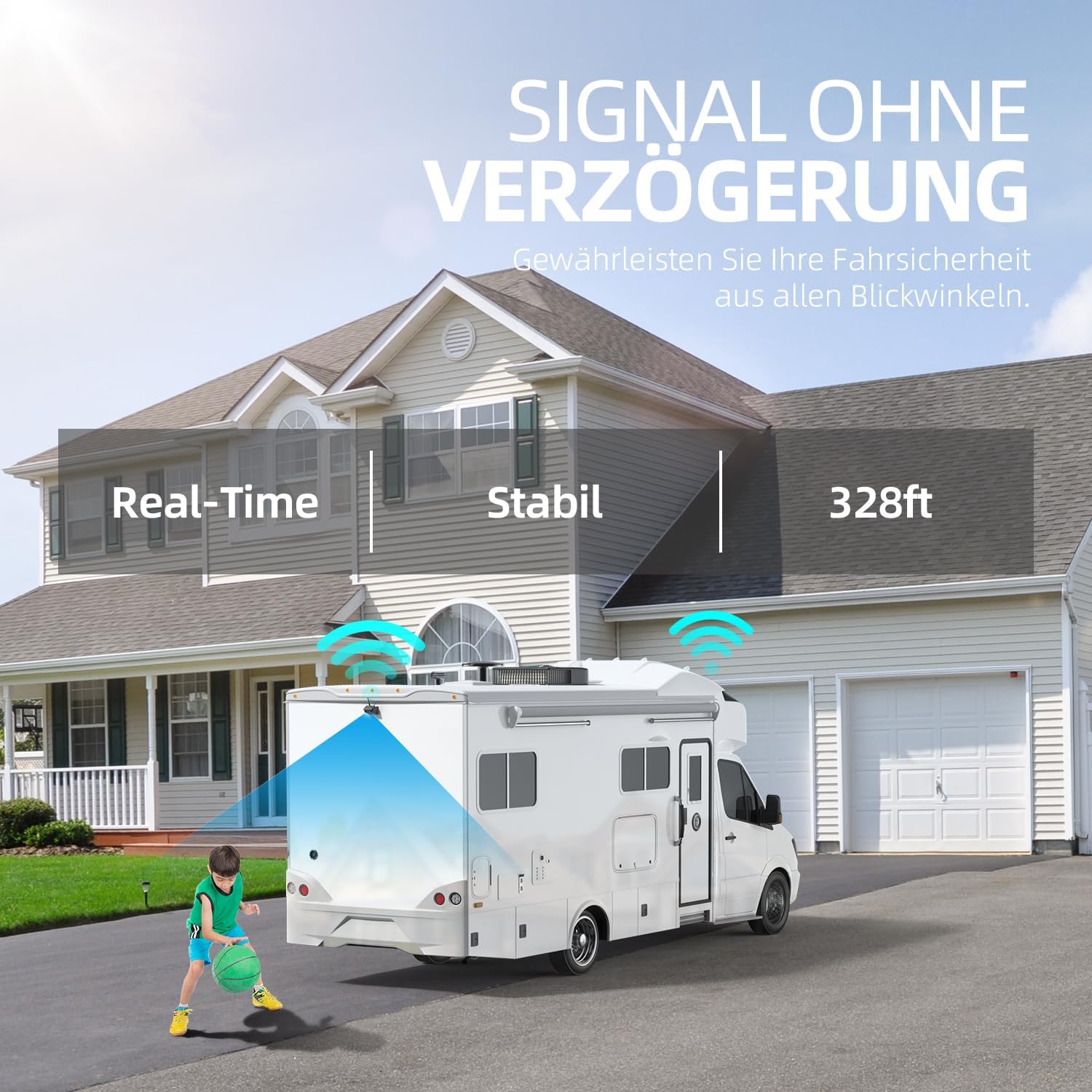 Thumbnail 2 de eRapta Solar Rückfahrkamera 5 Zoll Monitor