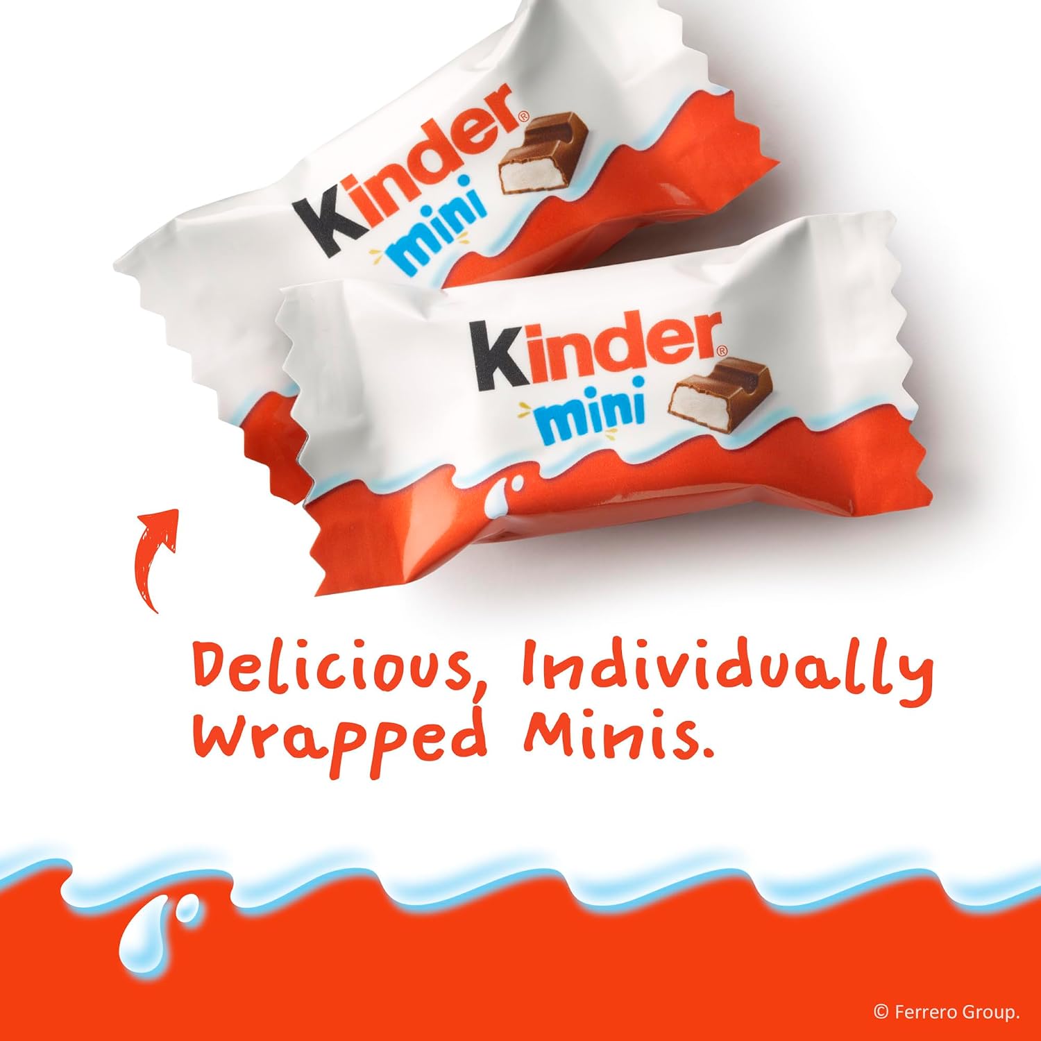 Detalle 2 de Kinder Chocolate Mini 10009800512642 Halloween Candy Bars, 29.2 oz Bulk