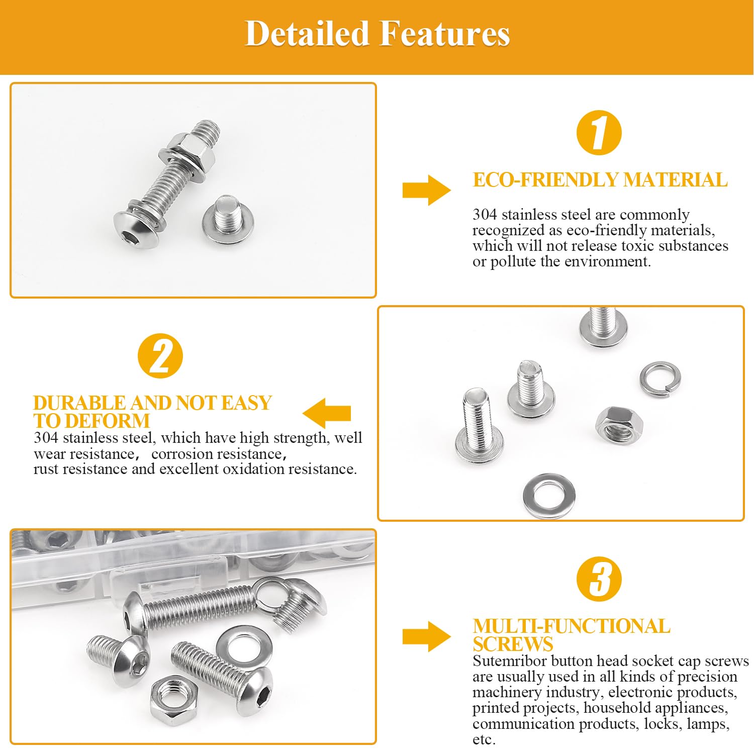 Detalle 2 de Sutemribor M5 Screw and Washer Set