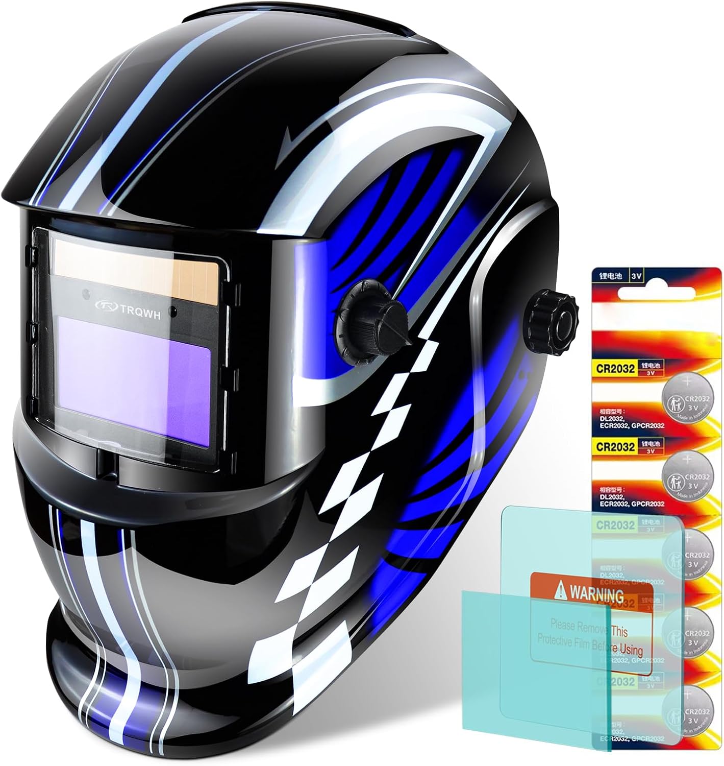 Detalle de TRQHD01 TRQWH Auto Darkening Welding Helmet with True Color Lens