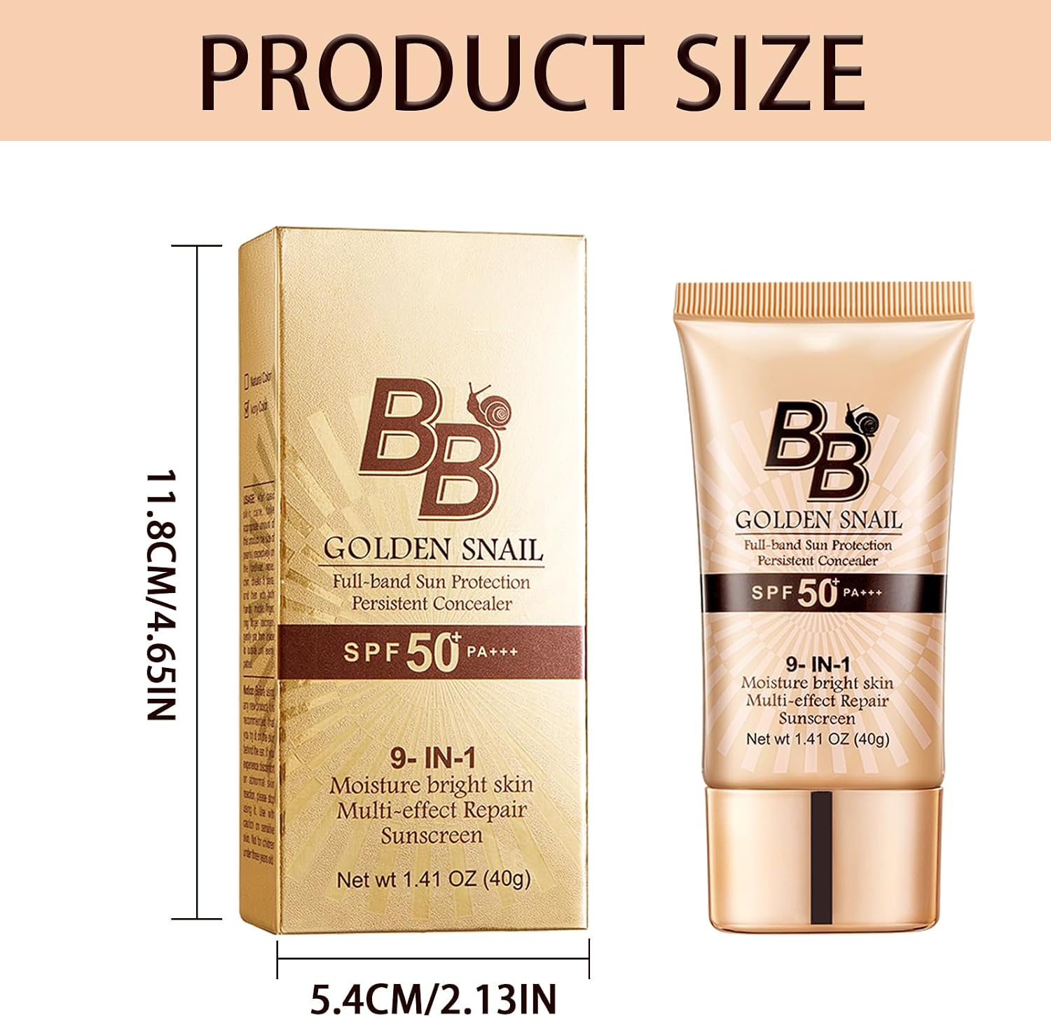 Thumbnail 1 de Golden Snail BB crema SPF50+ tono natural 40 g
