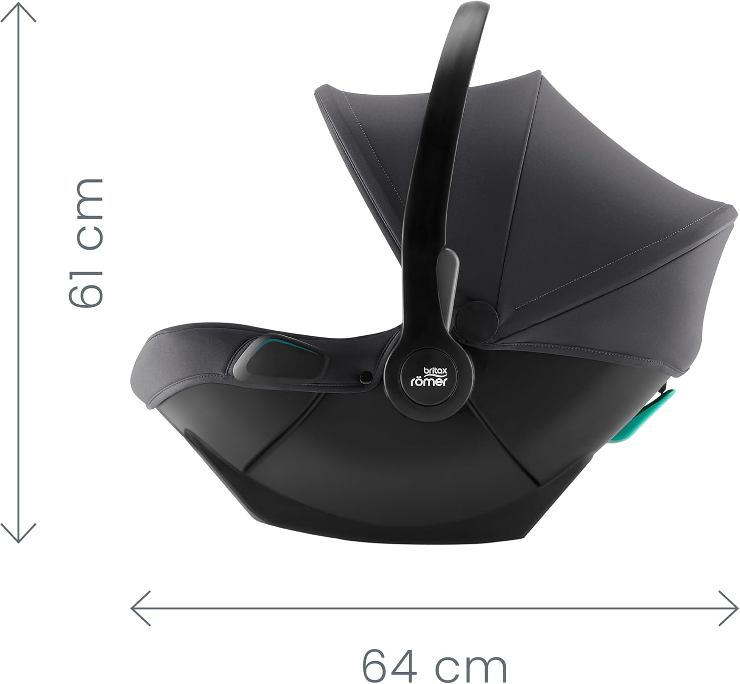 Detalle de BRITAX RÖMER porta bebè BABY-SAFE CORE: seggiolino auto per nascita a 83 cm, Space Black