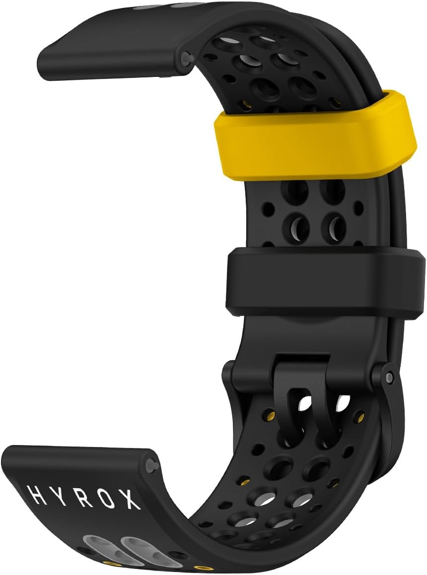 Detalle 2 de Amazfit HYROX Cinturino Sportivo in Silicone 22 mm – compatibile con Balance 2, Balance, Bip 6, T-Rex 3, Cheetah Pro e altri