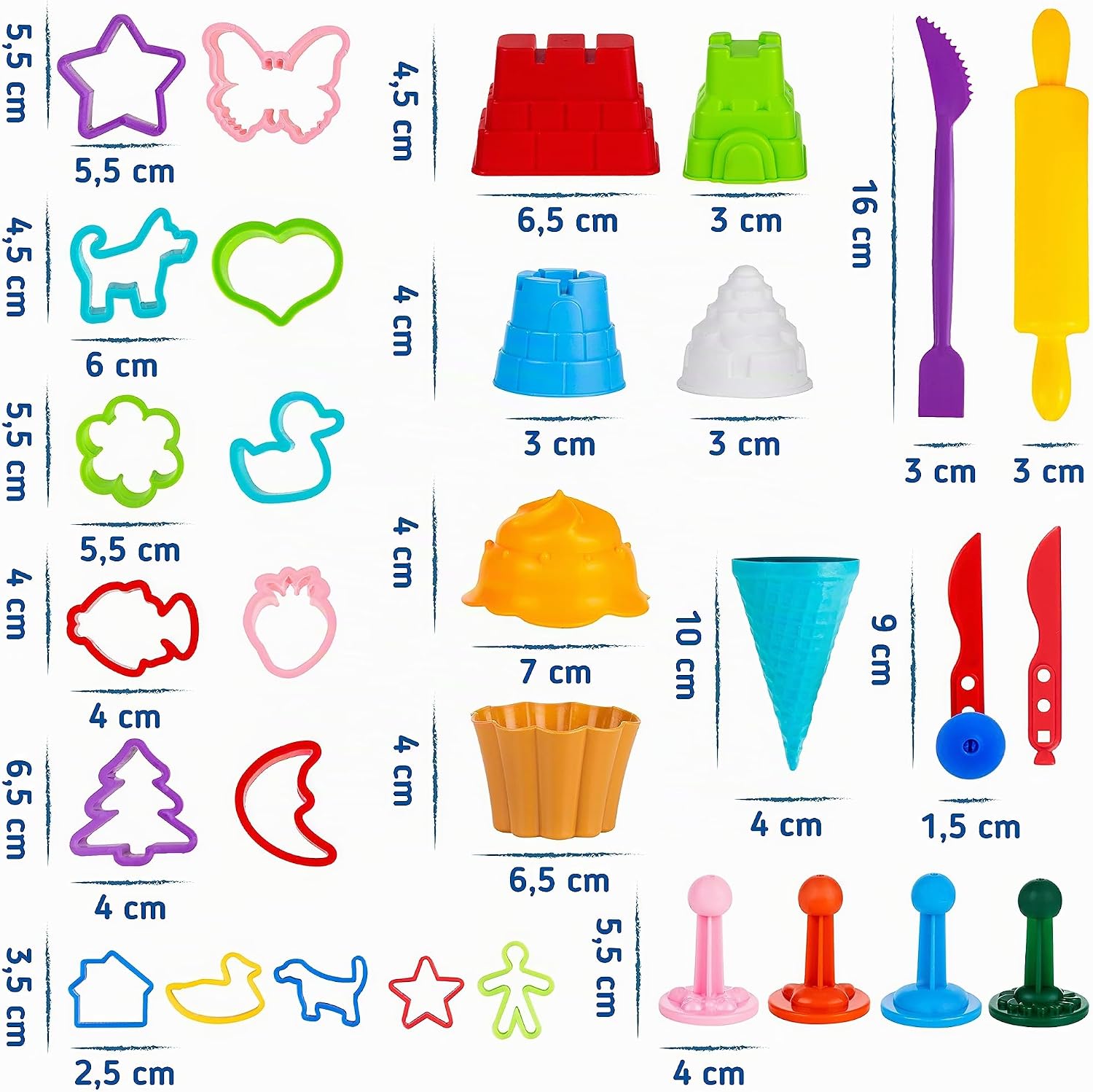 Detalle de Genio Kids Nouveau – zestaw 32 akcesoriów do modelowania z plastiku