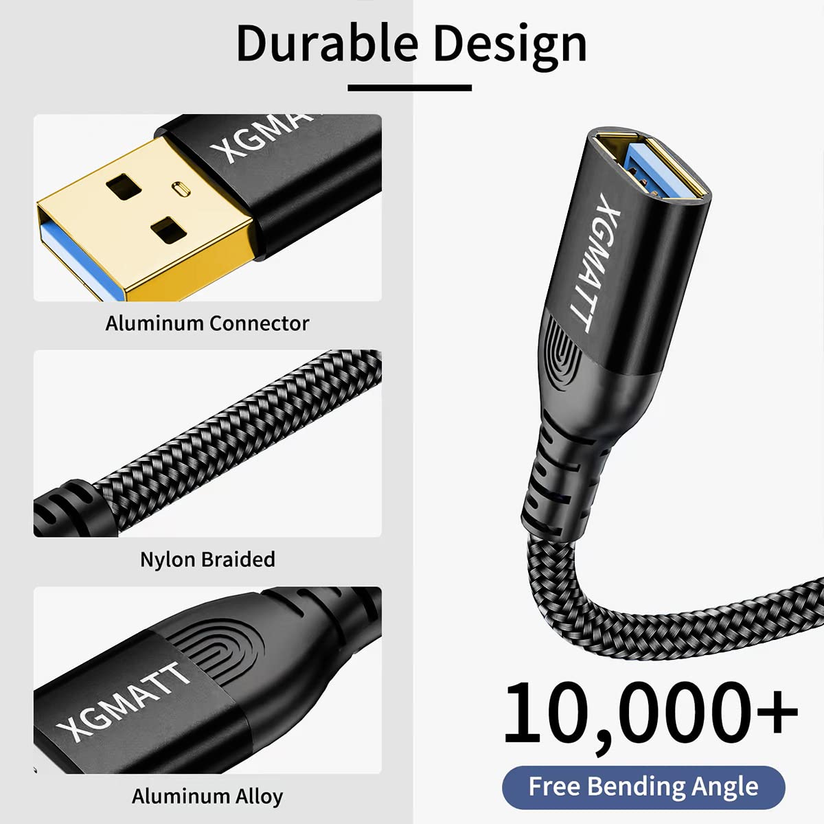 Thumbnail 2 de XGMATT USB 3.0 Extension Cable 2m pack