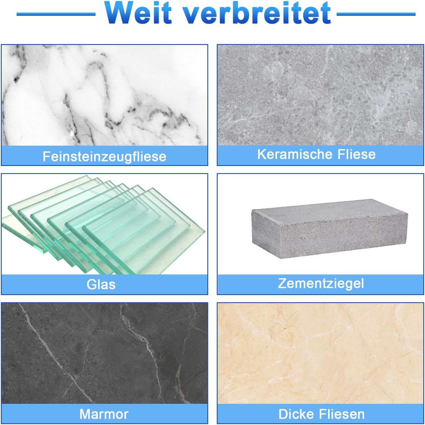 Thumbnail 5 de SURFOU Diamantbohrer-Set für Fliesen – 5–12 mm (inkl. 6 mm Metall/Porzellanbohrer)
