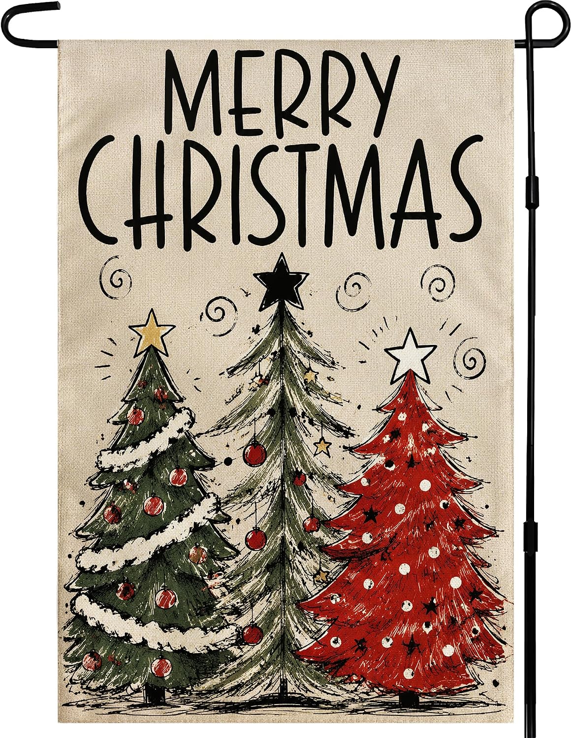 Detalle de Christmas Garden Flag, 12 x 18 Inch