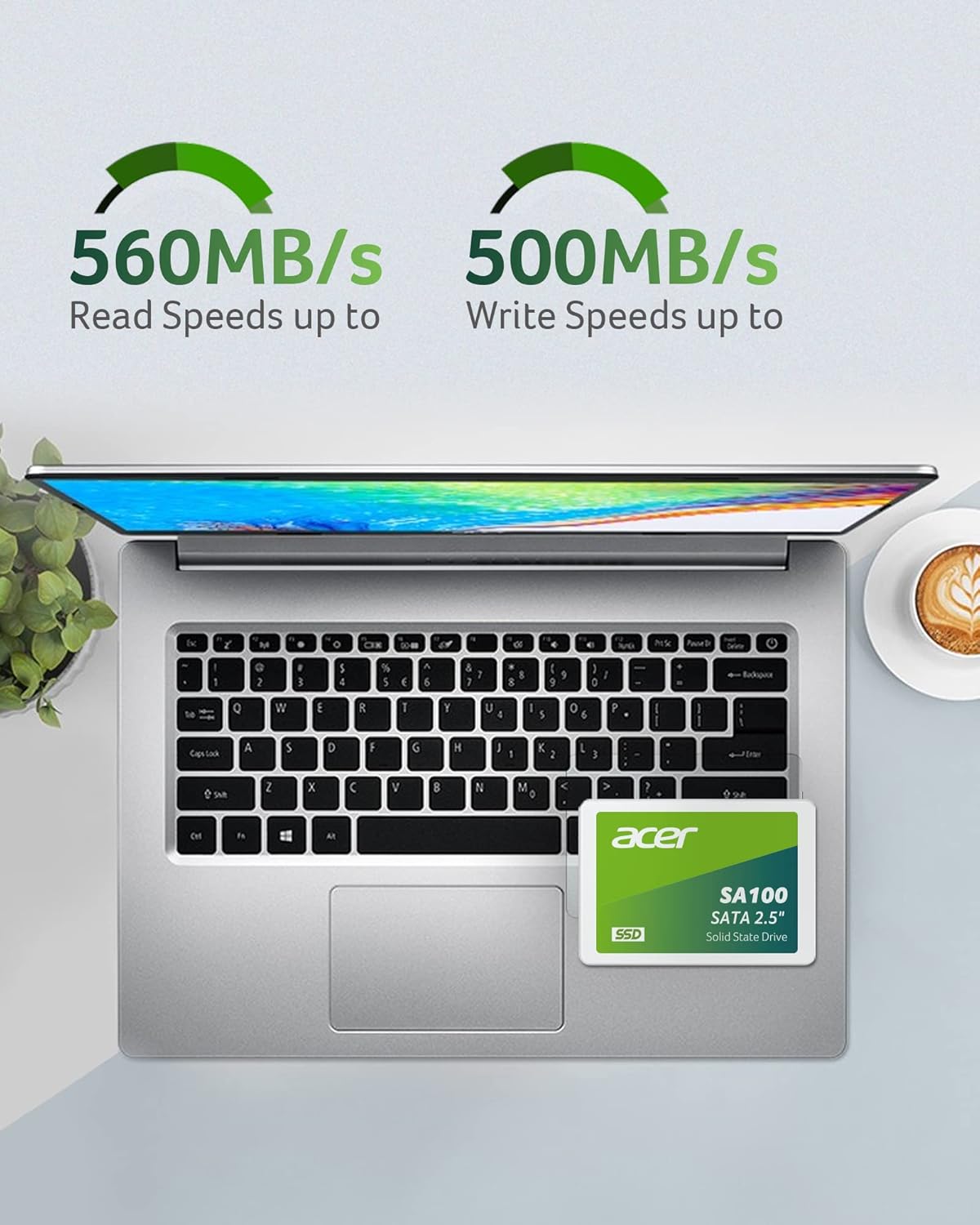 Thumbnail 3 de Acer SA100 960GB SATA III 2,5" SSD – Leistung für Laptop und Desktop