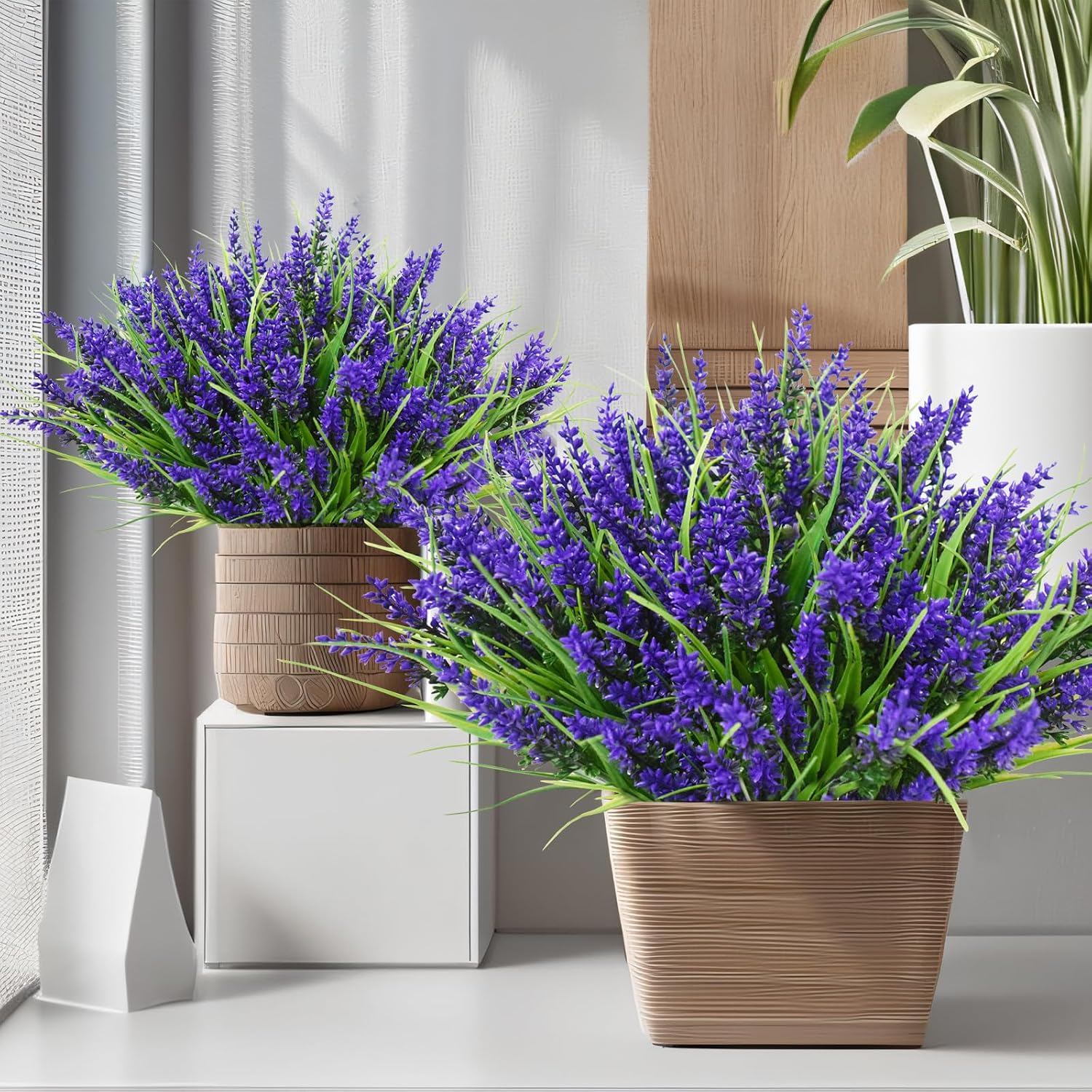 Detalle de Kinisty 12 Bundles Artificial Lavender 35 cm
