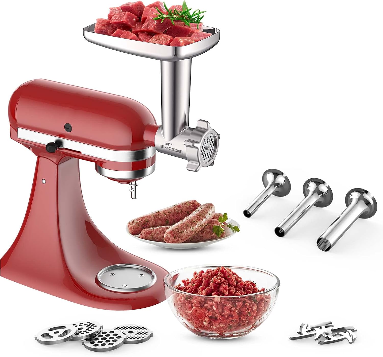 Detalle 2 de GVODE Meat Grinder Attachment, Metal