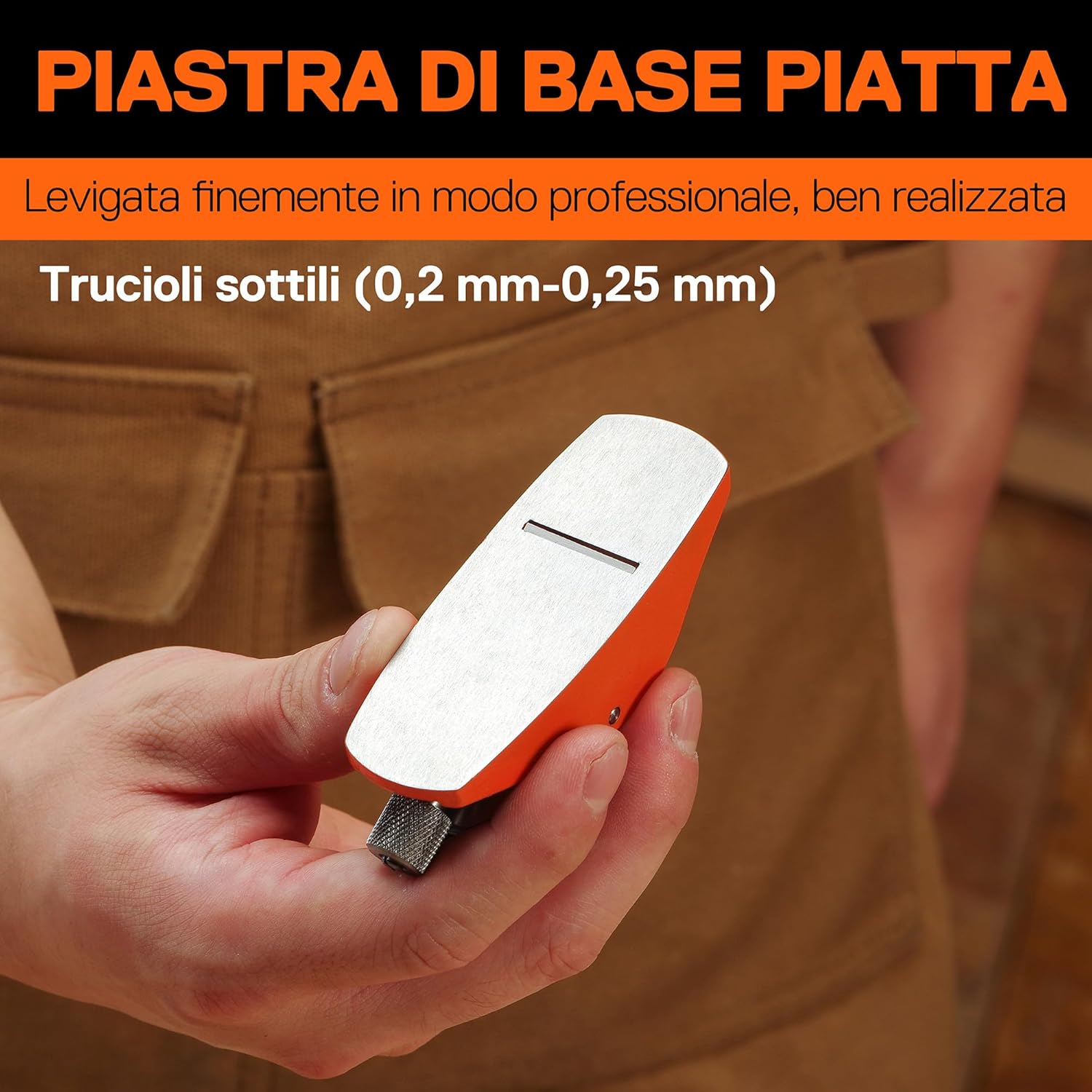 Thumbnail 4 de JORGENSEN Mini pialla per legno da 3-1/2" – pialla manuale compatta per rifilatura di precisione