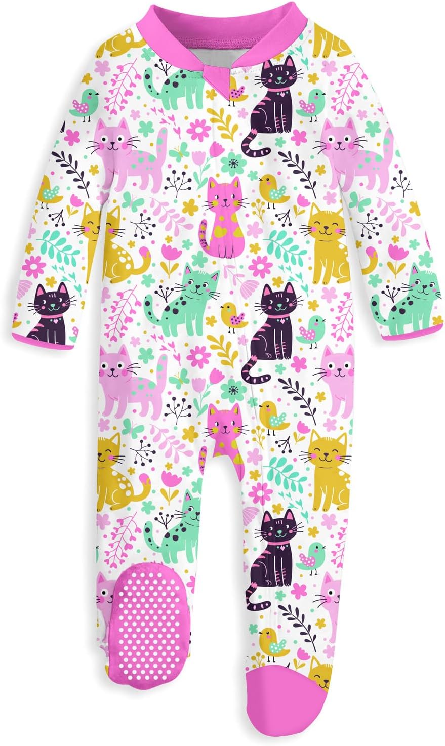 Detalle de UNIFACO Baby Footed Pajamas, 0–12 Months