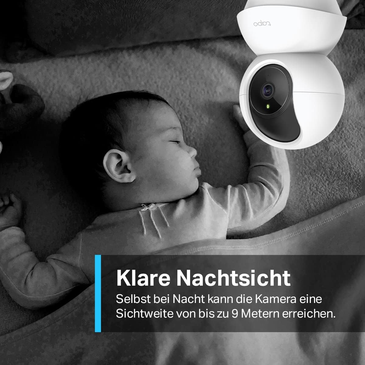 Thumbnail 3 de TP-Link Tapo C210P2 WLAN IP Kamera – 360° Schwenk- und Neigefunktion, 3 MP, 2-Wege-Audio, Lokaler Speicher im 2er-Set