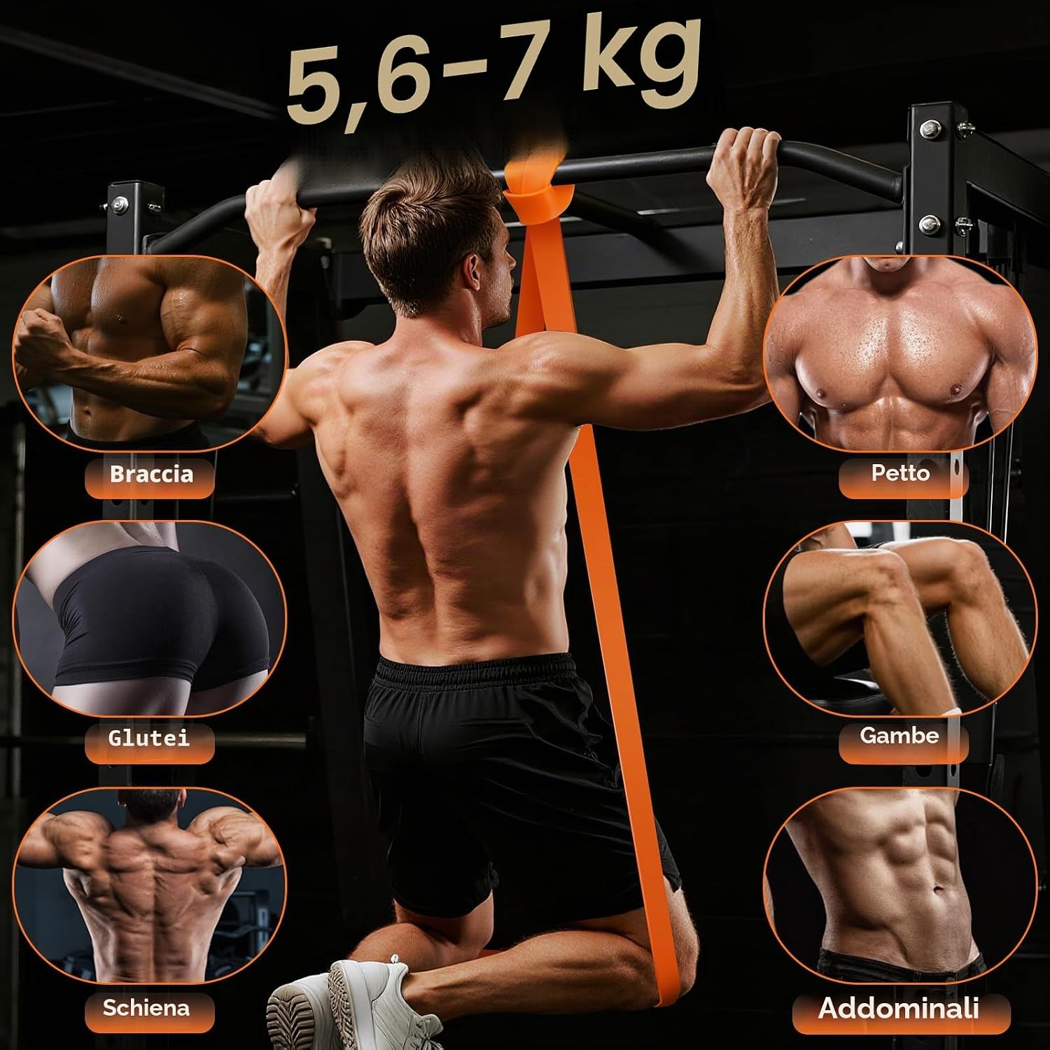 Detalle de Fokky Elastici Fitness 5 livelli 🏋