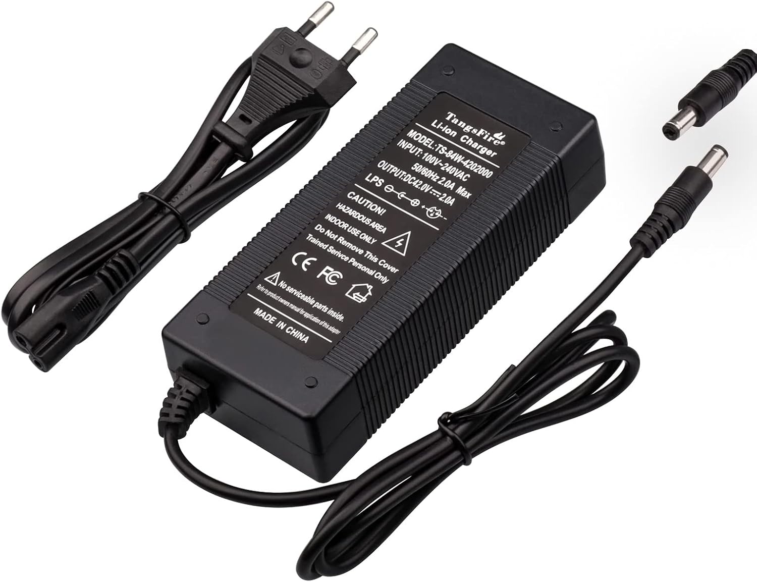 Detalle 2 de TangsFire TS-84W-4202000-oplader voor elektrische step, 42 V, 2 A