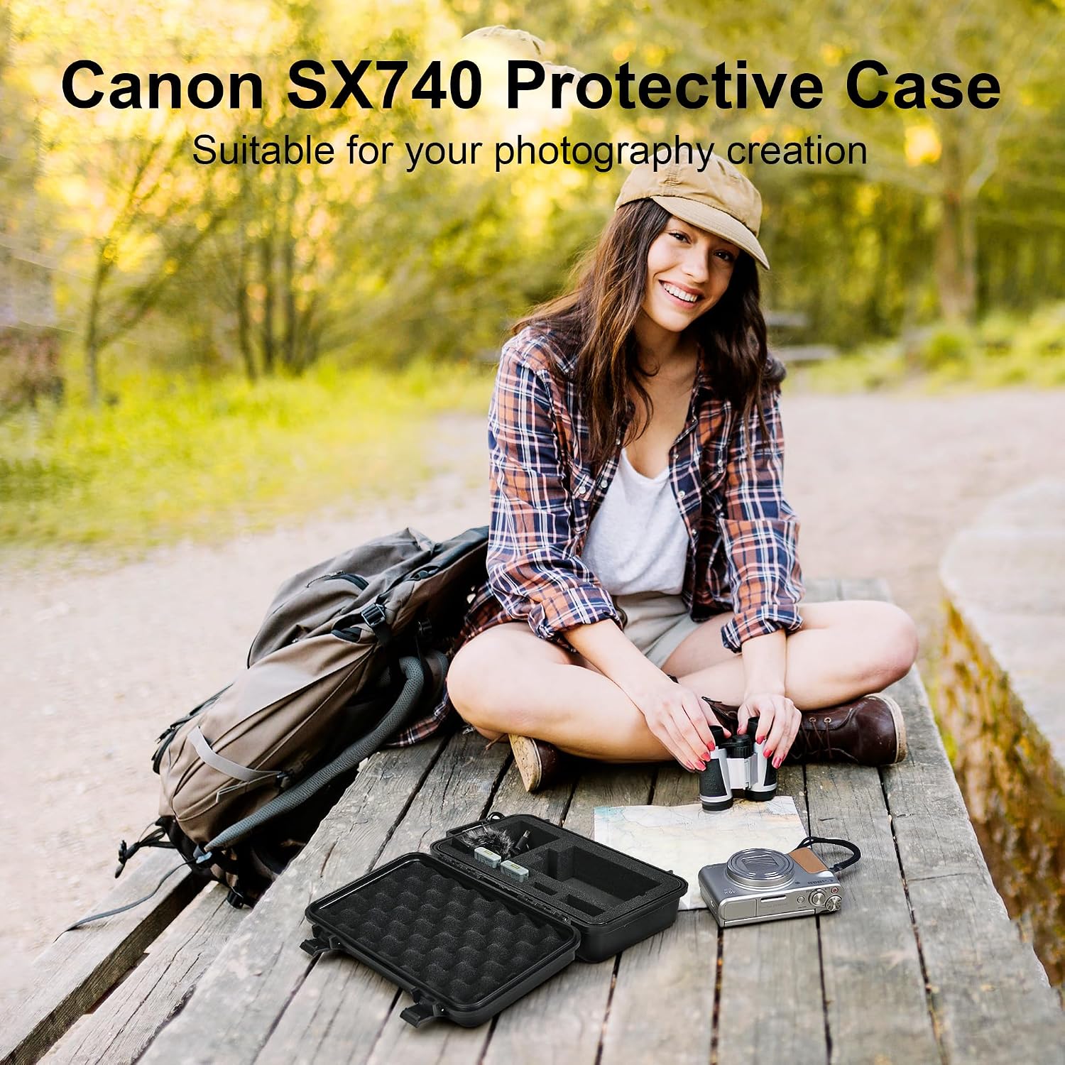 Thumbnail 5 de LEKUFEE Travel Waterproof Case for Canon SX740