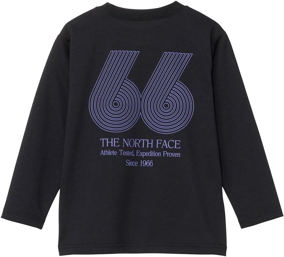 Detalle de ザ・ノース・フェイス ロングスリーブイーエス66グラフィックティー キッズ 長袖Tシャツ 速乾・UV・抗菌防臭加工