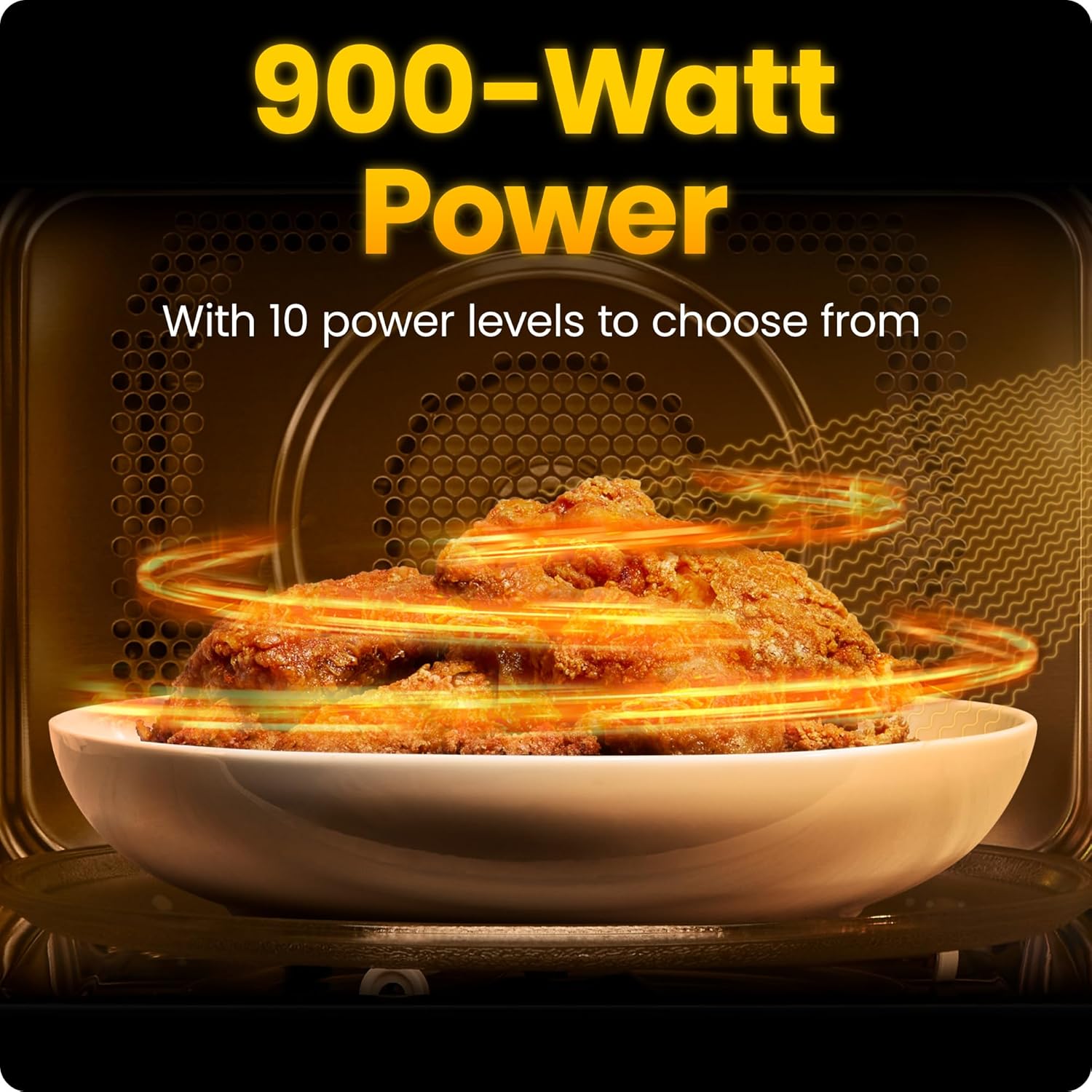 Thumbnail 3 de Chefman Countertop Microwave Oven 0.9 Cu. Ft with 900 Watts