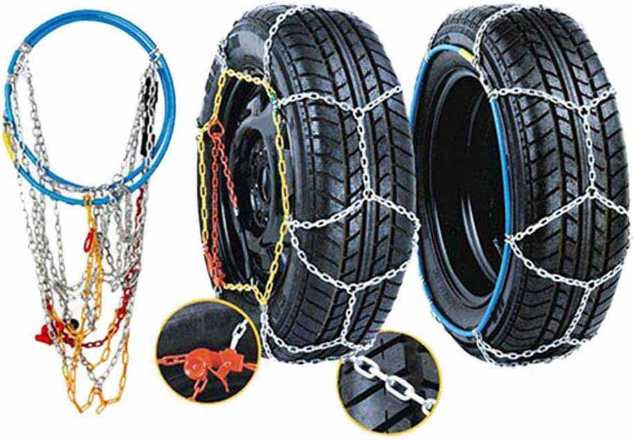 Detalle de Chaînes à neige 150/80R12 – Compatible avec un large éventail de pneus (12 et 13 pouces)