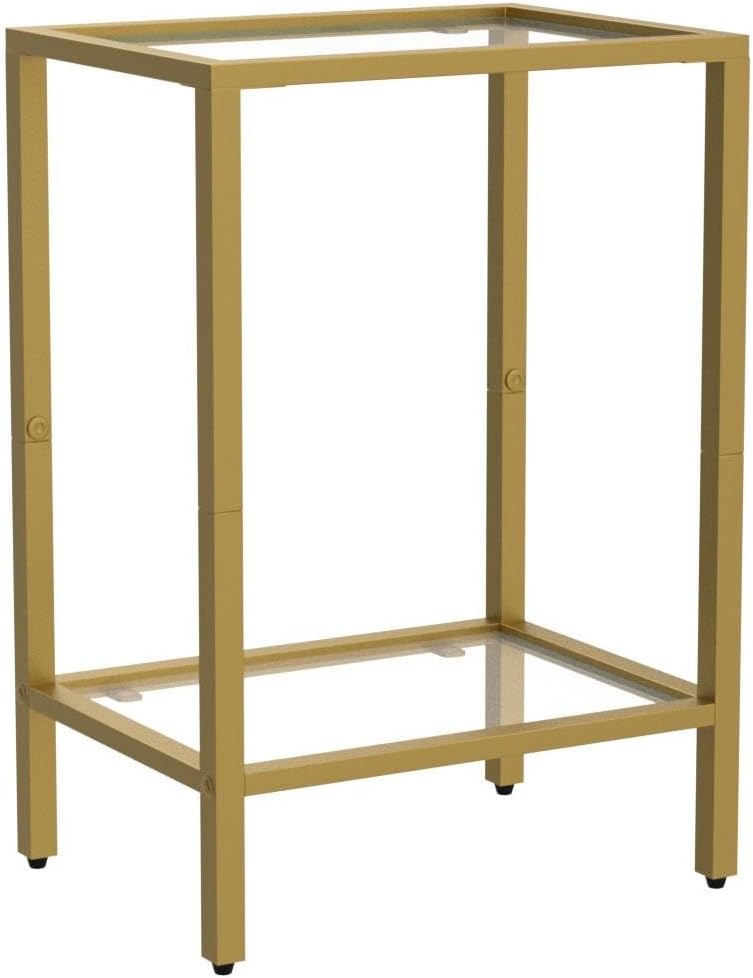 Detalle de HOMSHO Side Table Set, Tempered Glass