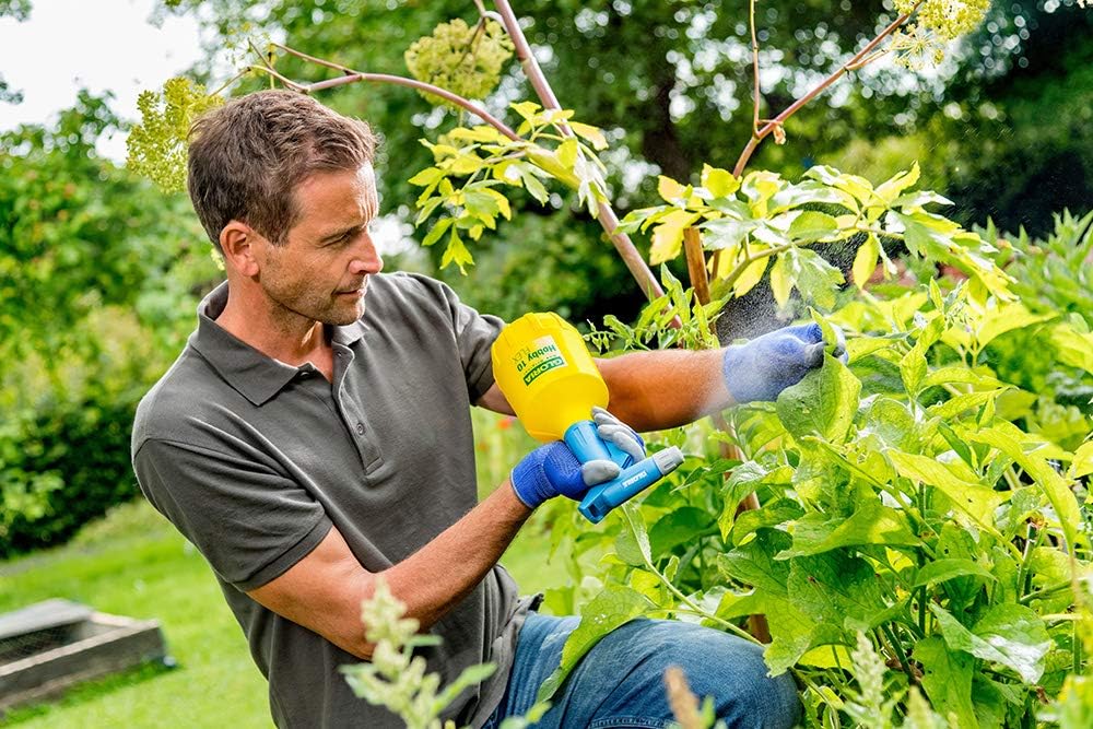 Detalle de Gloria Handsprüher Hobby 10 Flex – 1 L Sprühflasche mit Doppelhub-Pumpe für 360° Sprühfunktion