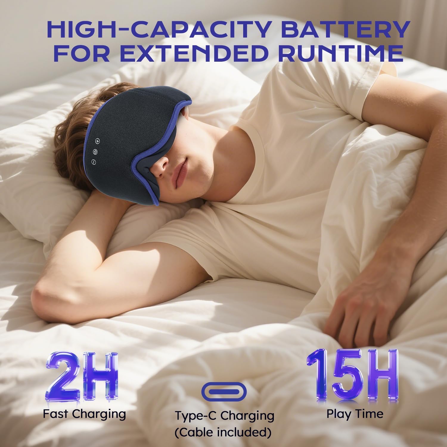 Thumbnail 5 de LC-dolida Bluetooth Sleep Mask Headphones