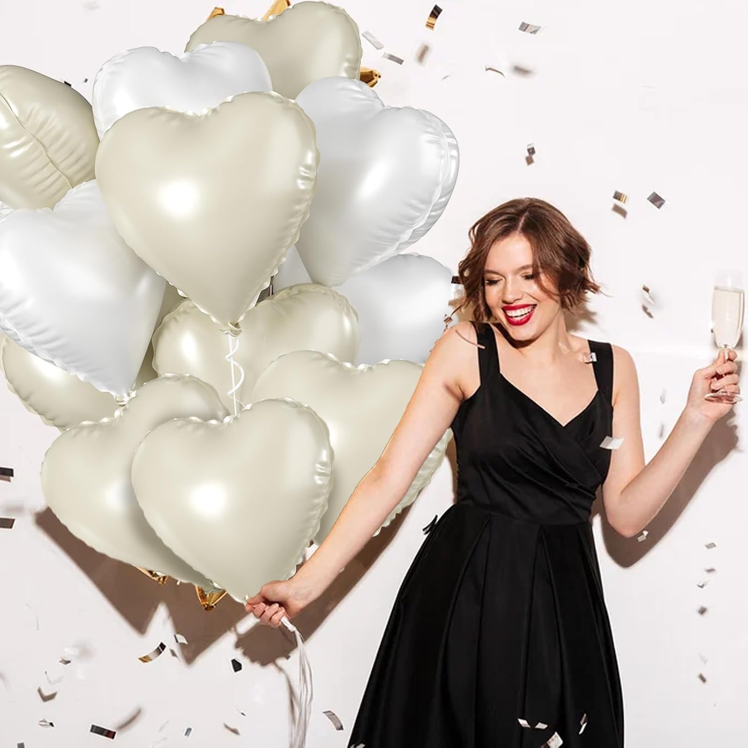 Detalle 2 de Heart Foil Balloons, 18-Inch