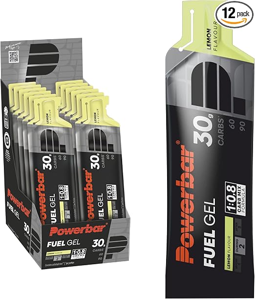 Detalle de Powerbar Black Line Fuel 30 Gel Limón 🍋 - 12x50ml