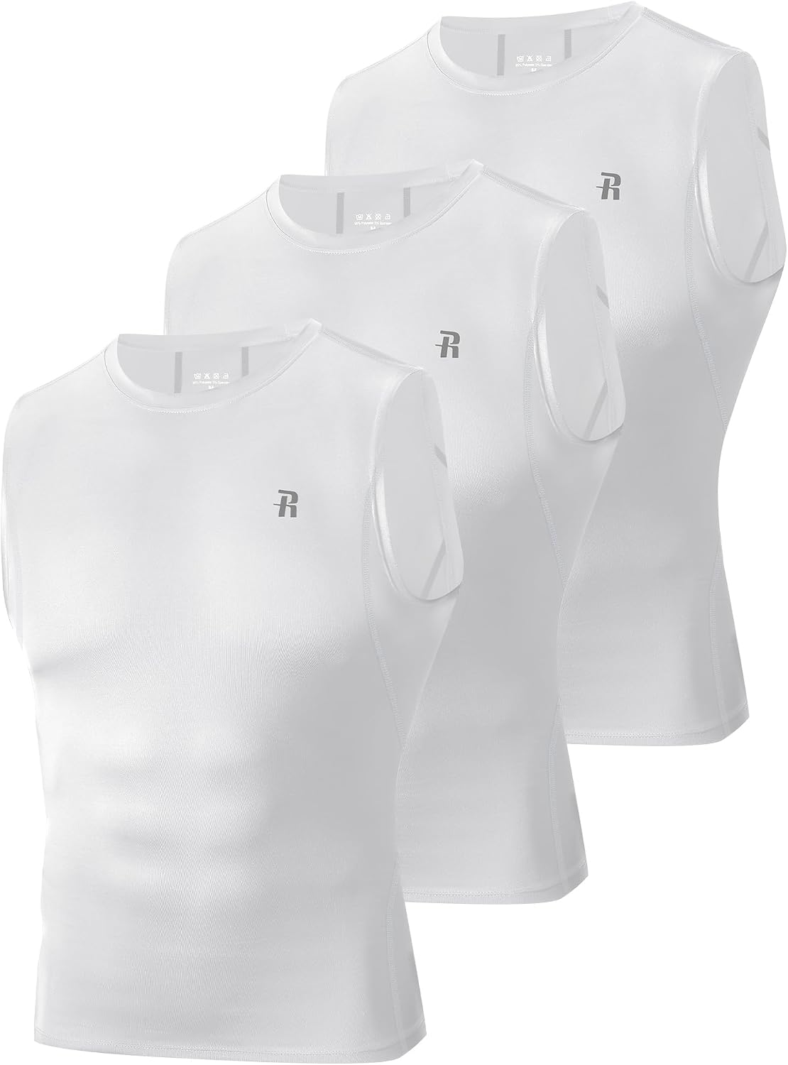 Detalle de Runhit Kompressionsshirt Herren Tank 4-Wege-Stretch