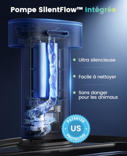 Thumbnail 6 de oneisall Fontaine à Eau pour Chat sans Fil 2,2 L – SilentFlow et autonomie longue