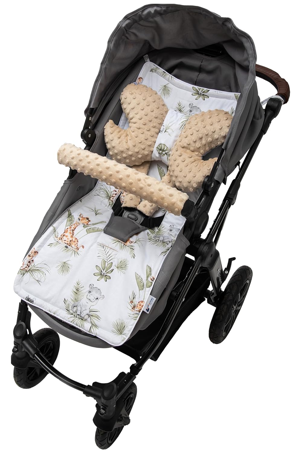 Thumbnail 2 de Medi Partners Sitzauflage für Kinderwagen – Universal, Safari Beige Minky, 78x35 cm