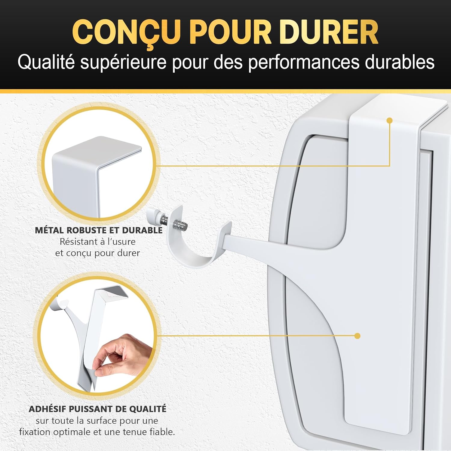 Detalle 2 de La Maison Dorée supports tringle rideaux 2
