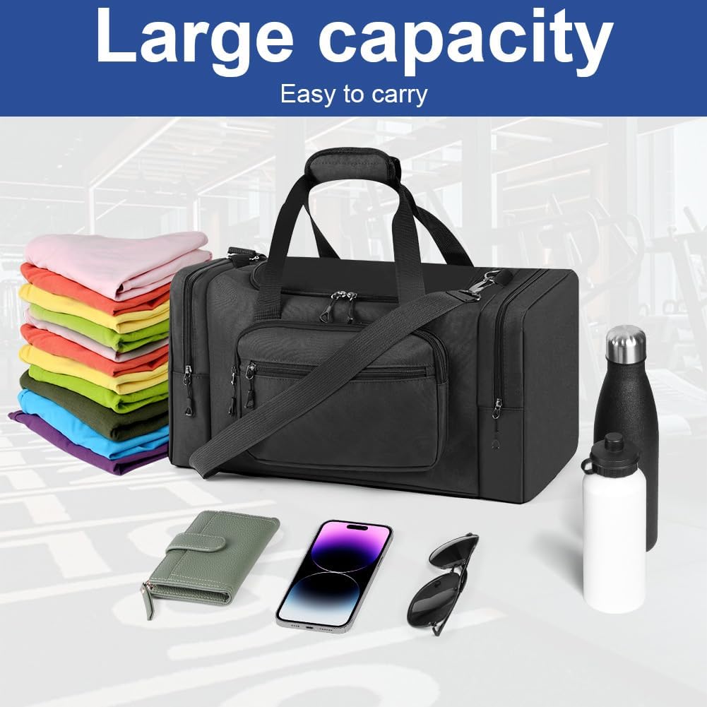 Detalle de OSDUE Sports Duffle Bag 35L – Waterproof Gym and Travel Holdall