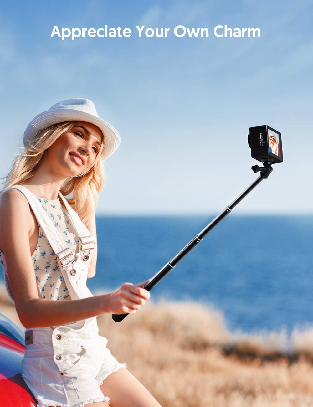 Thumbnail 4 de WOLFANG Action-Kamera Selfie-Stick 27,7 Zoll