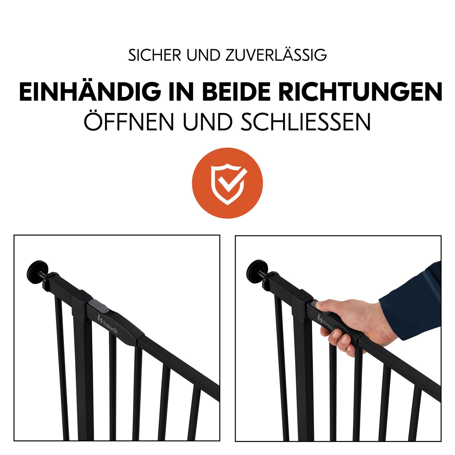 Detalle de hauck Open N Stop 2 Treppenschutzgitter 96–101 cm 🚪